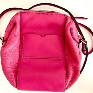 Kate Spade Saturday Leather Crossbody – Hot Pink Pebbled Shoulder Bag